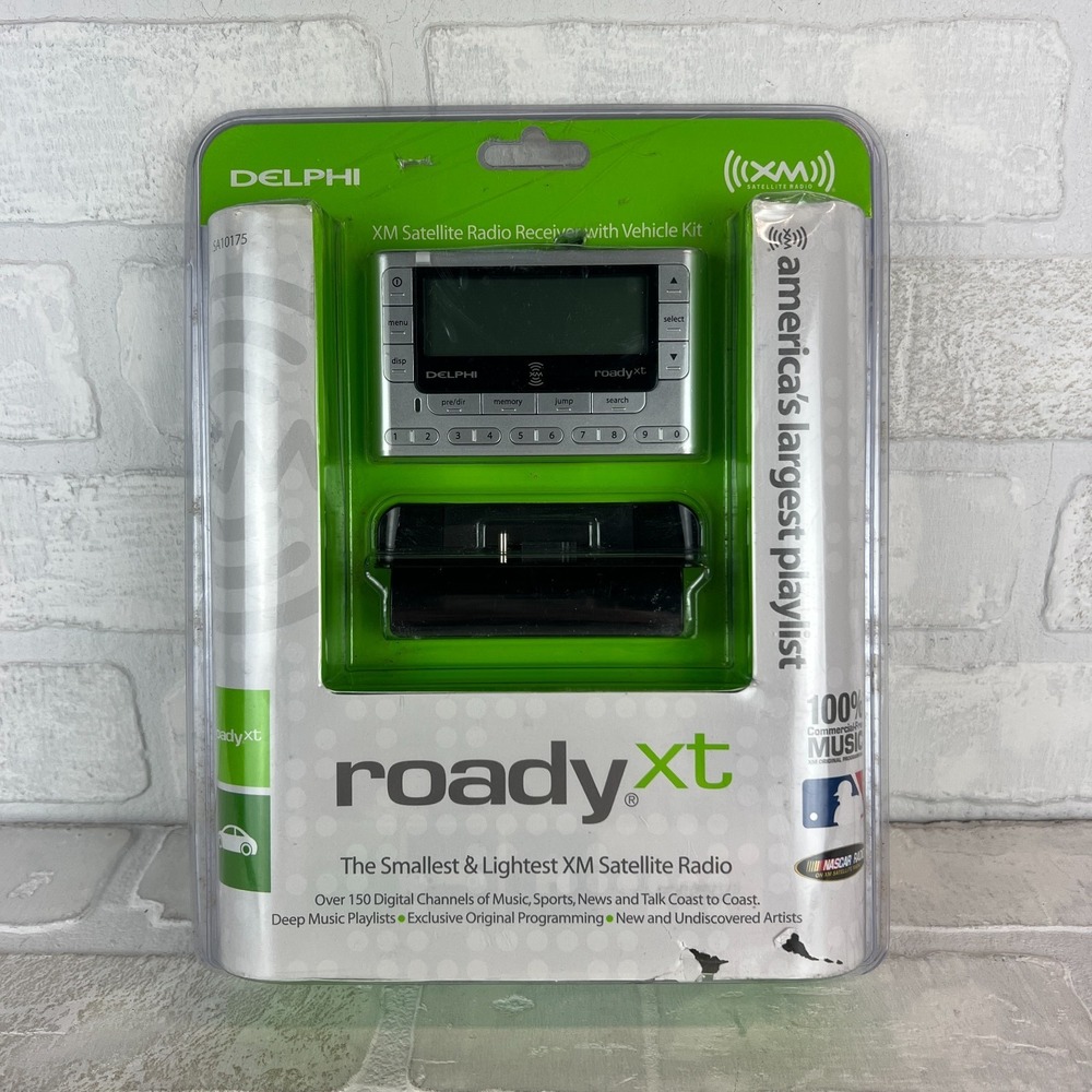 Delphi Roady XT XM Satellite Receiver with Vehicle Kit, Brand New Sealed SA10175
